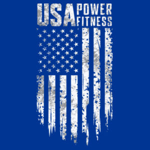 USA POWER FITNESS - DISTRESSED FLAG - PREMIUM T-SHIRT - 7D9VRE Design
