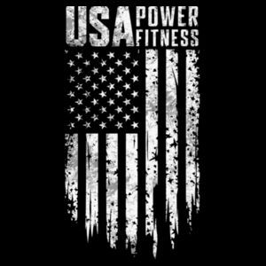 USA POWER FITNESS - DISTRESSED FLAG - PREMIUM T-SHIRT - 7D9VRE Design